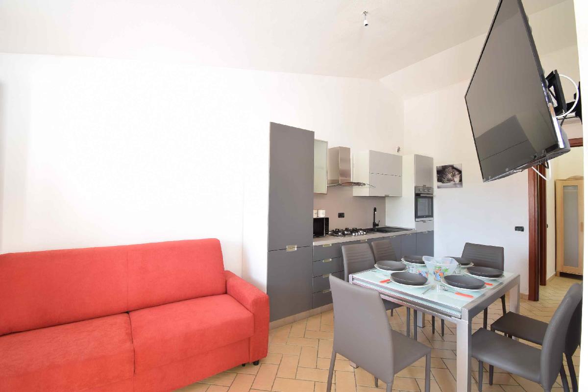 Cucina-Soggiorno san pietro house Budoni Sardegna